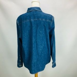 Lauren Ralph Lauren Tops - LRL LAUREN JEANS CO. blue denim womens top sz XL Lauren Ralph Lauren Tops - LRL LAUREN JEANS CO. blue denim womens top sz XL